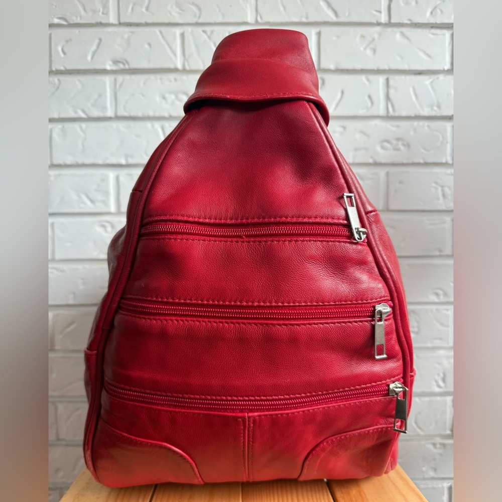 Handmade Vegan Leather ConvertibleCrossbody / Backpack Bag